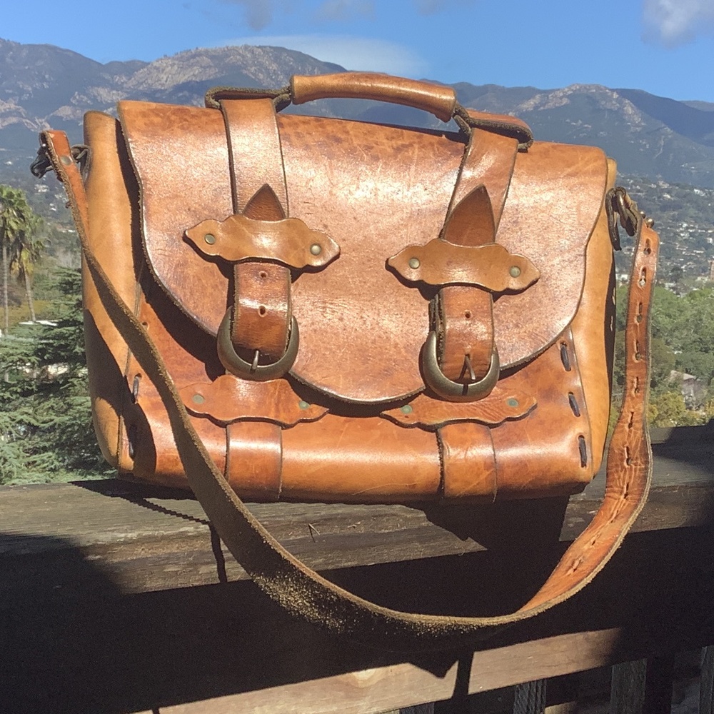 Vintage leather brief case